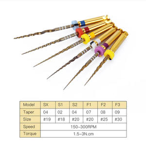 Hoge Kwaliteit SX-F3 <span class=keywords><strong>Niti</strong></span> Pro-Taper Bestand Goud Endo Boor Ruimer Voor Tandheelkundige Laboratoriumkliniek Motor Gebruik Wortelkanaalinstrument - Product Image 3