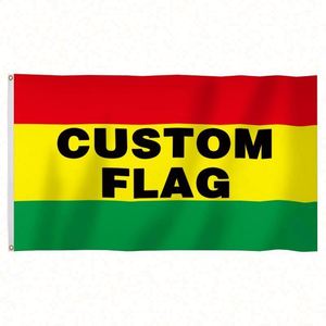 Factory Wholesale Digital Printing Premium Fabric 90x150cm Outdoor Custom Ethiopia <b>Flags</b>, Banners - Product Image 1