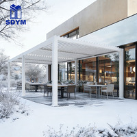 Pergola en aluminium motorisée avec toit à lames orientables, 3x6 m, imperméable, personnalisée, de luxe, pour jardin et loisirs en plein air
