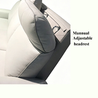 Fauteuil inclinable électrique ergonomique en cuir véritable robuste pour chambre d'enfant, salon, mobilité, assise motorisée, soins aux patients, rembourré pour la maison