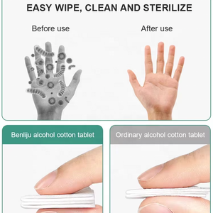 Vente directe d'usine Lingettes humides antibactériennes à l'alcool Emballées individuellement Lingettes désinfectantes pour le nettoyage des mains - Product Image 3