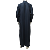 Qamis d'hiver pour homme, style saoudien, traditionnel musulman, de haute qualité, uni, à manches longues, en polyester, pour affaires et mariages