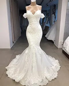 Sexy Sweetheart Off shoulder Mermaid Wedding Dress Bridal Gown