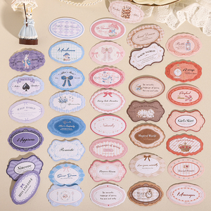 Juego de 20 Pegatinas Decorativas Autoadhesivas con Diseño de Cuentos de Hadas de la Serie Sueños Dulces de <span class=keywords><strong>Alicia</strong></span>, Hechas a Mano - Product Image 2