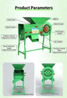 Machine de nettoyage des céréales à double tamis vibrant, efficace pour éliminer la paille, la poussière et les pierres pour les usines de décorticage du riz et du blé