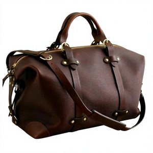 Bolsa de Viaje Unisex Portátil de Gran Capacidad con Cierre de Cremallera, Impermeable, Duradera y Ligera, de Cuero Genuino Vintage, 76-120L+ - Product Image 2