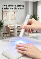 SNRQI Équipements pour ongles, mini lampe à ongles sans fil rechargeable, lampe UV LED pour l'art des ongles, sécheuse à gel portable pour les fournitures de manucure