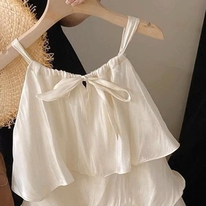 Child Star Circle Girls' Summer Ruffled Sundress Spaghetti Strap Sleeveless Breathable Dress For Kids Fashion Dress - Product Image 4