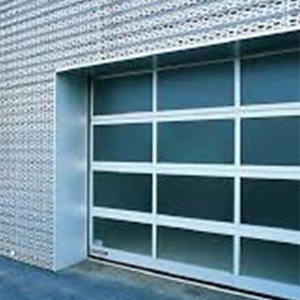 <span class=keywords><strong>Porte</strong></span> <span class=keywords><strong>de</strong></span> <span class=keywords><strong>garage</strong></span> en verre isolée ignifuge et coupe-vent facile à installer avec finition en alliage d'aluminium - Product Image 4