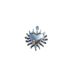 Colgante de aleación con forma de corazón, llama y sol, tamaño mediano, para la fabricación de collares, componentes de joyería chapados - Product Image 5