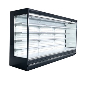 Vitrina Refrigerada de 3.75M con Cortina de <span class=keywords><strong>Aire</strong></span>, Descongelación Automática, para Supermercados, con Múltiples Niveles y Control Remoto - Product Image 1