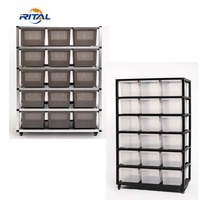 Vente directe usine : Système de rangement modulable et léger pour reptiles et lézards, avec bacs et supports, pour l'exportation mondiale