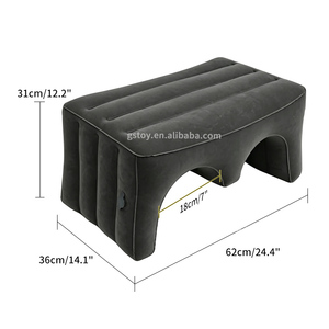 Table de lecture gonflable multifonctionnelle floquée, portable, <span class=keywords><strong>pour</strong></span> ordinateur portable, <span class=keywords><strong>repose</strong></span>-pieds de voyage, coussin <span class=keywords><strong>pour</strong></span> <span class=keywords><strong>lit</strong></span>, canapé, voiture, travail - Product Image 5