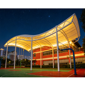 Les fabricants fournissent des structures tensiles pour stades, des toits pour terrains de tennis, de football, de basketball et de padel. - Product Image 2