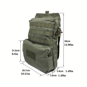 101.44oz <b>Molle</b> Pack Backpack <b>Bag</b> Without Hydration Liner for Tactical Combat Vest Jpc Spc 6094 Outdoor Training Hiking Climbing - Product Image 3