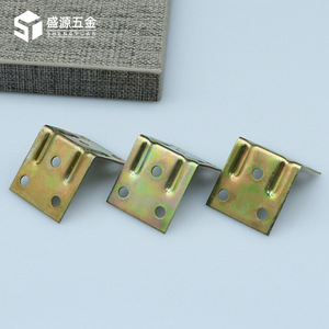 Shengyuan Color Plated L Shape Corner Bracket Thickened Iron Right Angle Connector For Cabinet Wardrobe Furniture Panel - Product Image 1