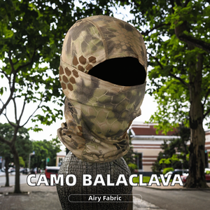 Cagoule de ski respirante en maille camouflage intégrale pour casque de moto, cyclisme et sports de plein air, avec logo personnalisé - Product Image 2