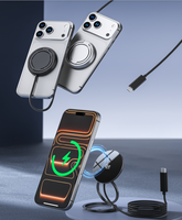 Chargeur sans fil Qi2.2 magnétique 25W à charge rapide pour téléphone et écouteurs, chargeur sans fil 2 en 1