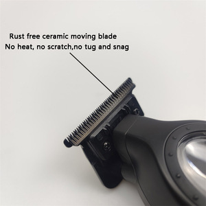Venta caliente de carga USB Clippers DLC Blade Recortadora eléctrica Carga rápida Profesional Black Trimmer Man mquinas de <span class=keywords><strong>Barbera</strong></span> - Product Image 5