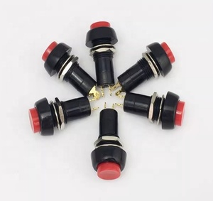 Red PBS-11A 12MM 2PIN Self-Locking Round Plastic <strong>Push</strong> <strong>Button</strong> <strong>Switch</strong> - Product Image 4