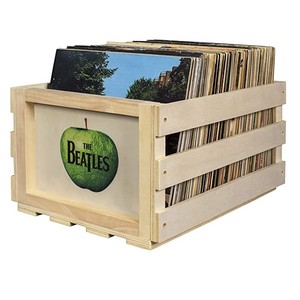 Record Storage Crate Record Storage Wooden Crate Colorful Logo Home Decor Gift Box
