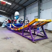 Manège Liangzi Action Patent Moon Flying Car en fibre de verre, attraction de parc pour les centres de loisirs et de tourisme