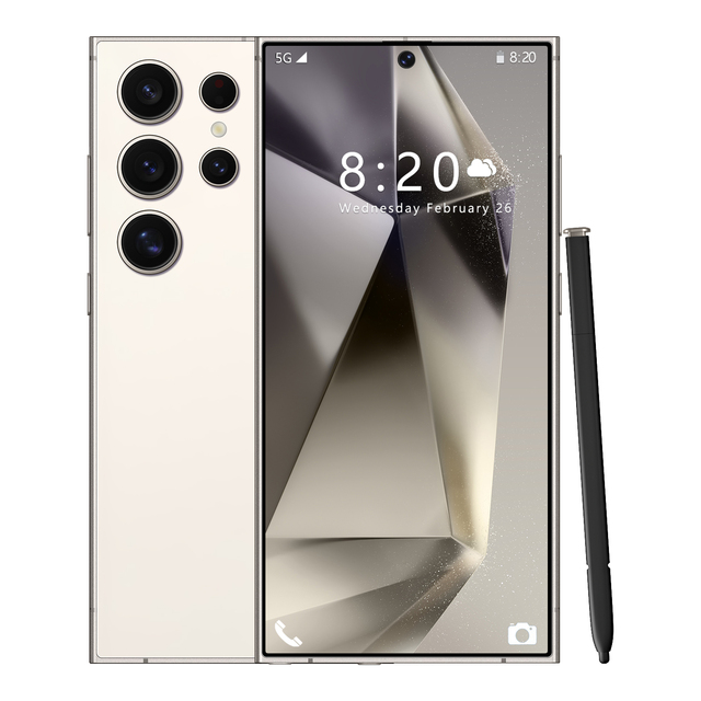 Cheap Price Octa Core HD French 5G Mobile Phone 16ROM+1RAM 6.8" Screen 48+108MP Facial Recognition S24 Ultra Dual SIM
