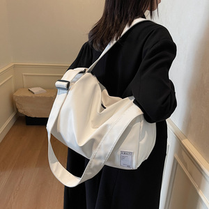 Travel Bag With Wet Dry Separation Large Capacity Adjustable Strap Unisex Outdoor Sports Solid Color Black Coffee White - Product Image 2