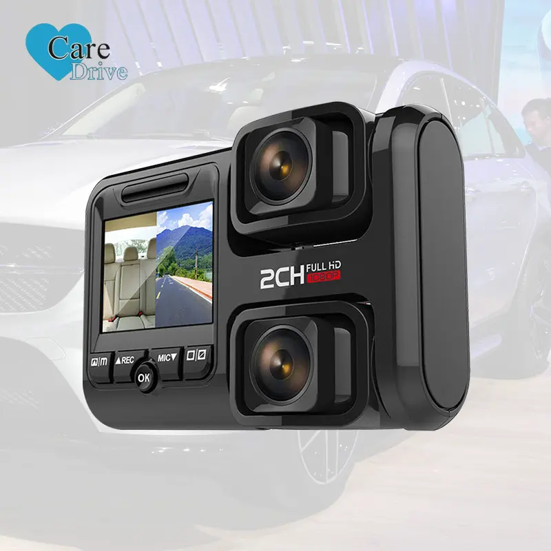 Caredrive 3 inch xe hộp đen xe máy ảnh DVR Recorder de seguridad Máy Quay Video Ghi âm wifi gps xe 4k Dash Cam
