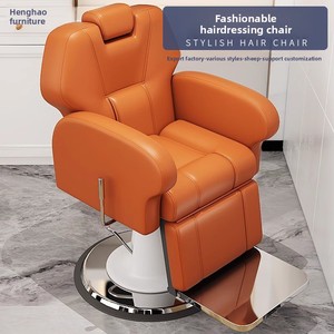 Poltrona da Barbiere Elettrica in Pelle per Salone Commerciale, Reclinabile e Girevole, Design Moderno con Braccioli per Parrucchieri e Toelettatura - Product Image 2