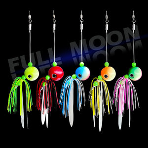 200gルミナスラバースナッパーシーバックテールジグカブラスライダージグ<span class=keywords><strong>LeadJig</strong></span>アシストフック付き60g 80g 100g 150g 200g
