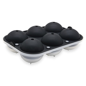 Molde de Silicona para Bolas de Hielo, 6 Cavidades, Bandeja para Cubitos de Hielo de Whisky, Esfera, Libre de BPA, Bolas de Hielo Grandes, Resistente al Congelador, Resistente al Calor 240C - Product Image 5