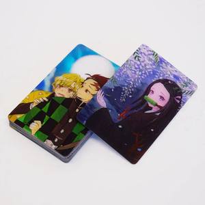 Popolare Manga intrattenimento Anime giapponese all'ingrosso carte da gioco ispessite <span class=keywords><strong>Tr</strong></span> 3d demone <span class=keywords><strong>Slayer</strong></span> Anime carte da collezione - Product Image 4