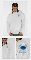 Sweat-shirt à capuche en coton entièrement zippé avec impression graphique personnalisée OEM/ODM 2026, broderie, sweat-shirt pour hommes