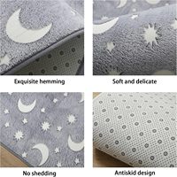 Grand tapis de salle de jeux gris 5x7 pour enfants bébés de 1 à 3 ans tapis de zone d'étoiles brillantes sombres tapis décoratif de chambre à coucher pour garçons filles usage domestique