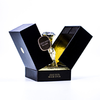 Parfum Flacon Design personnalisé papier doré Ensemble de luxe personnalisé Emballage Boîte cadeau et sac pour parfum