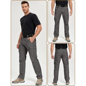 Carwonic Men's <b>Stretch</b> <b>Cargo</b> Work Pants Ripstop Water Resistant 12 Pockets Utility Tactical Hiking Pants - Product Image 2