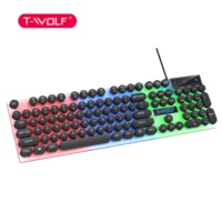 Clavier filaire de jeu T11 économique avec conformité CE RoHS, versions espagnole/anglaise/arabe pour PC de bureau