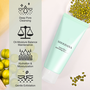 Nettoyant <span class=keywords><strong>Visage</strong></span> Végétalien Personnalisé OEM ODM en Gros à la Prune Verte, Nettoyant Moussant Rafraîchissant Anti-Acné pour le <span class=keywords><strong>Visage</strong></span>, Ingrédients Herbacés - Product Image 5