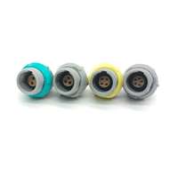 Conector Circular de Empuje y Tracción de Plástico Serie P, Enchufe PAG Autoblocante, Conector PKG para Dispositivos Médicos