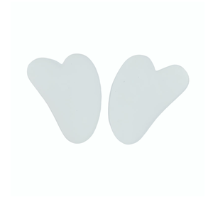 Pierre de massage en jade Xiuyan naturel, de couleur blanche, à bas prix, en forme de cœur, pour la beauté - Product Image 1