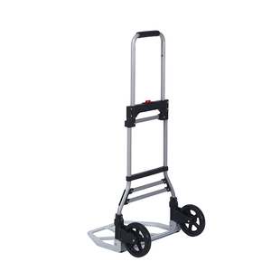Chariot à main pliable en acier OEM JK-RA90S à 2 roues, chariot à plateforme, revêtement en poudre argentée, utilisation industrielle pour le stockage, les courses et l'intérieur - Product Image 3