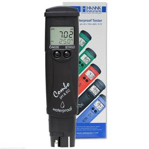 Medidor de pH, EC y TDS Hanna Combo, Impermeable, Probador de Calidad del Agua, 0-14 pH, 0-4990 ppm - Product Image 1