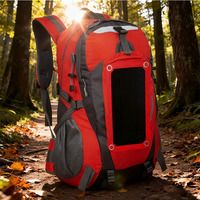 Sac à dos solaire de randonnée Alecter APH-S10 avec panneau amovible de 10W, étanche, capacité de 20-35L, charge USB pour smartphones, tablettes, GPS