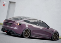 Kit Aero para coche, accesorios para el cuerpo, labio delantero, difusor trasero, faldas laterales para Tesla, Nuevo Modo 3, Highland Bodykit, accesorio de fibra de carbono