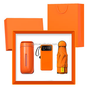 Haute qualité cérémonie entreprise promotionnelle lumière humidificateur batterie externe tasse banque <span class=keywords><strong>assurance</strong></span> bancaire 3 en 1 coffrets cadeaux de luxe pour employé - Product Image 2