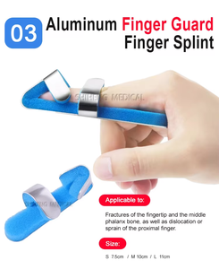 Férula de <span class=keywords><strong>mano</strong></span> ovalada de aluminio y esponja para fracturas, luxaciones, dedo gordo roto y dedo en martillo, con soporte de extensión para <span class=keywords><strong>mano</strong></span>. - Product Image 4
