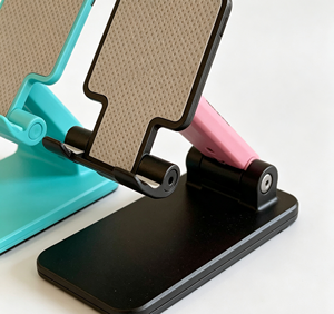 Adjustable <b>Foldable</b> <b>Plastic</b> Fashion Phone Stand Custom Logo Silk Screen Printed Portable Desktop Mount Business Promotional Gift - Product Image 5