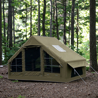 Grande tente familiale gonflable à air personnalisable Tente de camping en tissu Oxford imperméable et portable directement de l'usine