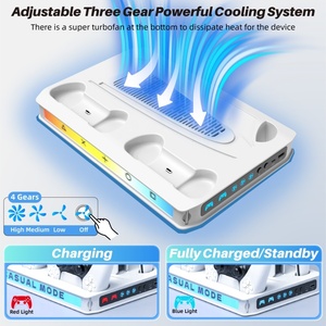 Ps5 trò chơi lưu trữ Giá điều khiển đứng ps5 làm mát sạc đứng ps5 đứng sạc trò chơi điều khiển sạc <span class=keywords><strong>Dock</strong></span> ps5 sạc - Product Image 2